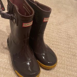 Hunter plum boots